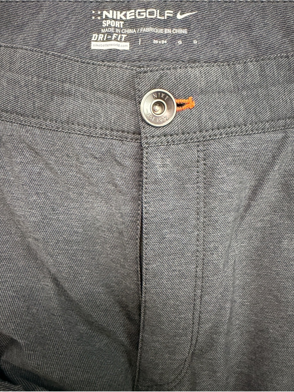 Nike Men's Gray & Off White Golf Pants Lot - Picture 4 of 7
